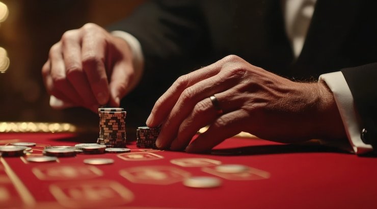 tambangtogel live dealer studio with professional blackjack and baccarat tables